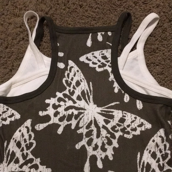 NWTs Arizona Seaweed butterfly print top Sz 10/12 - Picture 6 of 8